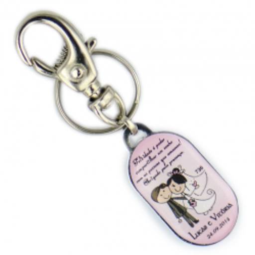 Chav. Chapinha Metálica COD 736 - C12 Oval Vertical  em São José do Rio Preto, SP por Public Gráfica e Brindes