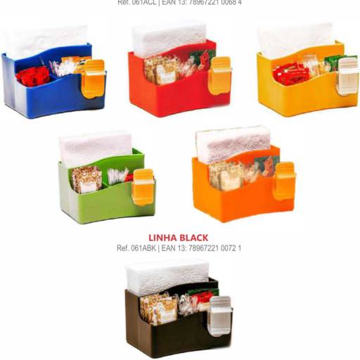 061 Multi - Porta Guardanapos c/ Fura Sachê em São José do Rio Preto, SP por Public Gráfica e Brindes