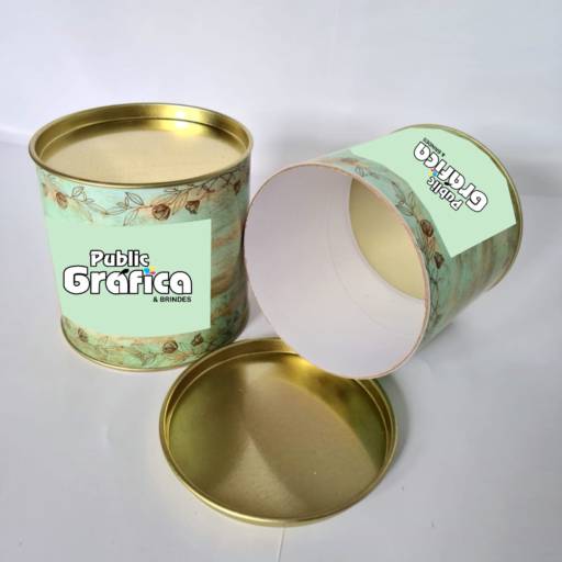 Latas de Tubos Personalizados. em São José do Rio Preto, SP por Public Gráfica e Brindes