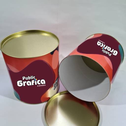 Latas de Tubos Personalizados. em São José do Rio Preto, SP por Public Gráfica e Brindes