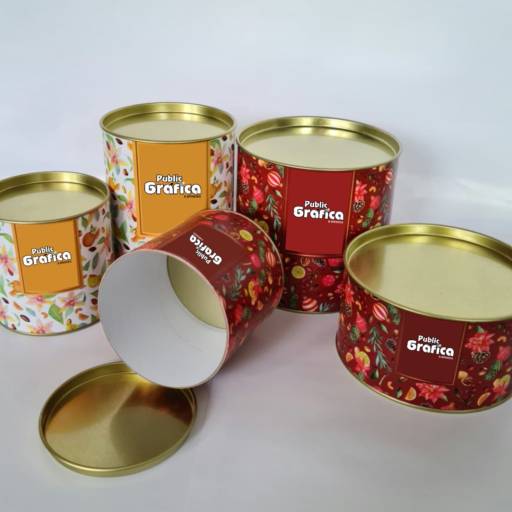 Latas de Tubos Personalizados. em São José do Rio Preto, SP por Public Gráfica e Brindes