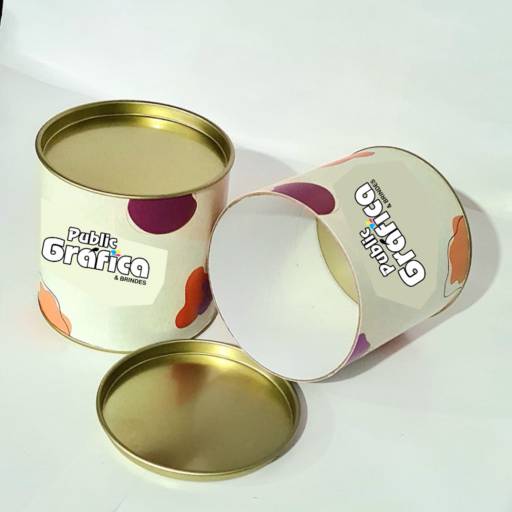 Latas de Tubos Personalizados. em São José do Rio Preto, SP por Public Gráfica e Brindes
