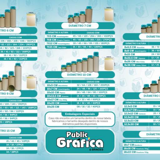 Latas de Tubos Personalizados. em São José do Rio Preto, SP por Public Gráfica e Brindes