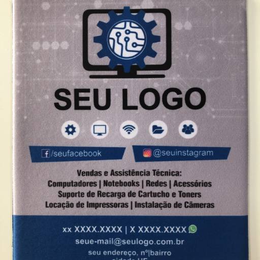 Mouse Pad plano com borda soldada - Ref.201- Personalizado em São José do Rio Preto, SP por Public Gráfica e Brindes