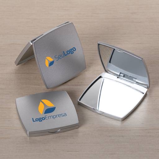 18607 Espelho Plástico Duplo Sem Aumento em São José do Rio Preto, SP por Public Gráfica e Brindes