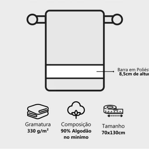 Toalha de Banho para Estampa Sublimática 330g/m² - Print New em São José do Rio Preto, SP por Public Gráfica e Brindes