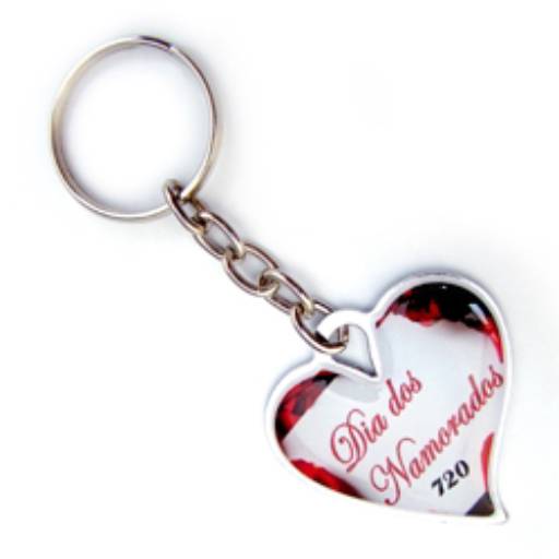 Chav. Chapinha Metálica COD 720 - Chapinha Coração em São José do Rio Preto, SP por Public Gráfica e Brindes