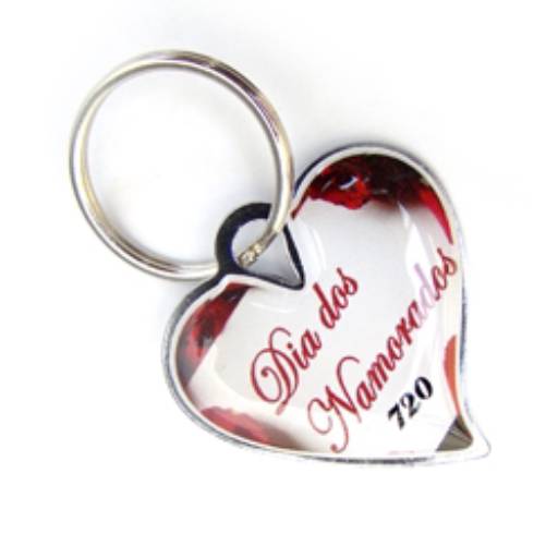 Chav. Chapinha Metálica COD 720 - Chapinha Coração em São José do Rio Preto, SP por Public Gráfica e Brindes