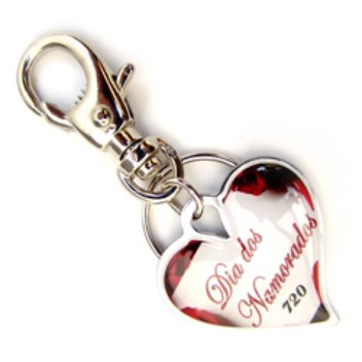 Chav. Chapinha Metálica COD 720 - Chapinha Coração em São José do Rio Preto, SP por Public Gráfica e Brindes