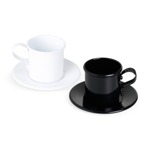 14947 Xícara 100ml com Pires em Alumínio em São José do Rio Preto, SP por Public Gráfica e Brindes