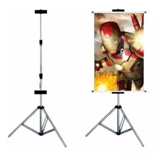 Porta Banner 2,20m C Garras Pedestal Tripé Suporte por Public Gráfica e Brindes