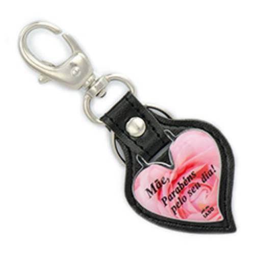 Chav. Couro Sintético COD 412 - Coração em São José do Rio Preto, SP por Public Gráfica e Brindes