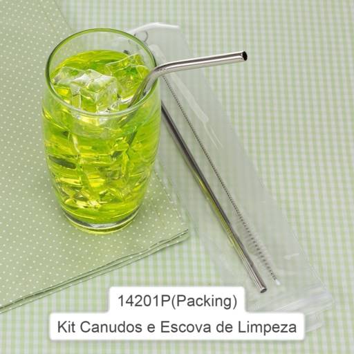 14201P(Packing) Kit Canudos e Escova de Limpeza em São José do Rio Preto, SP por Public Gráfica e Brindes