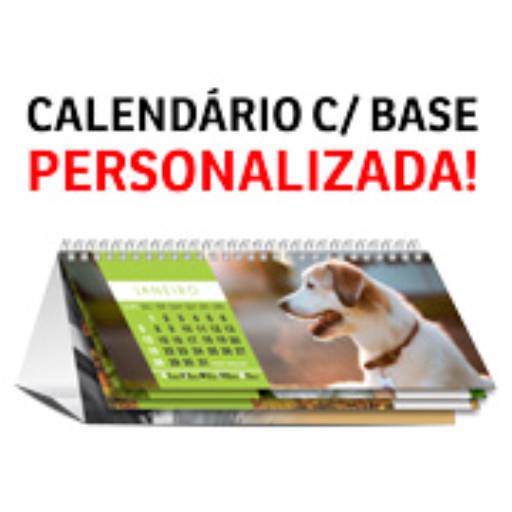 CALENDÁRIO DE MESA WIRE O COM 12 PÁG E BASE PERSONALIZADA em São José do Rio Preto, SP por Public Gráfica e Brindes