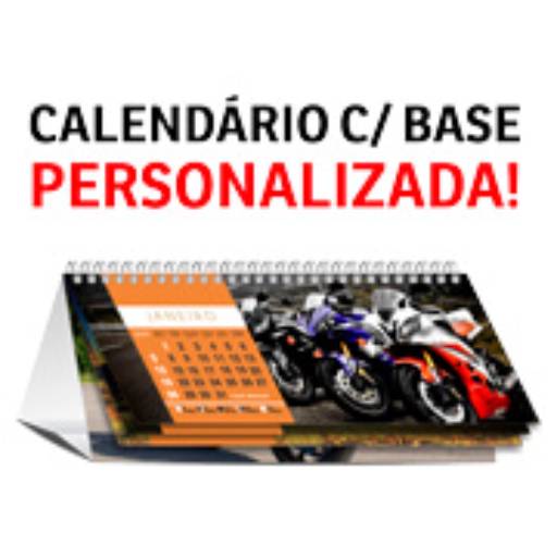CALENDÁRIO DE MESA WIRE O COM 12 PÁG E BASE PERSONALIZADA em São José do Rio Preto, SP por Public Gráfica e Brindes