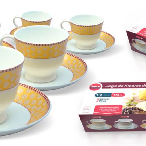 CONJUNTO DE CHÁ 12 PEÇAS 170ML em São José do Rio Preto, SP por Public Gráfica e Brindes