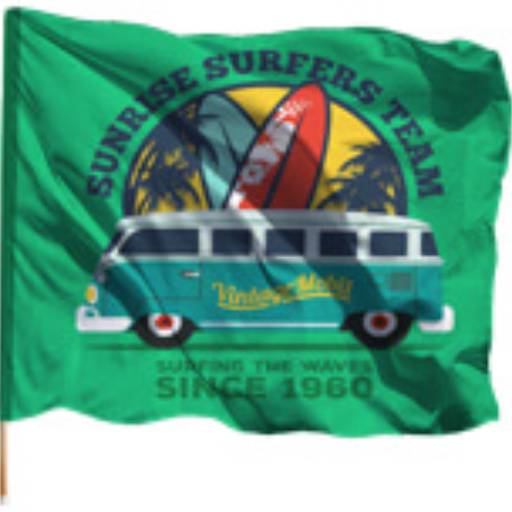 BANDEIRAS ELASTANO COSTURA LINHA BRANCA OVERLOCK COM BASTÃO em São José do Rio Preto, SP por Public Gráfica e Brindes