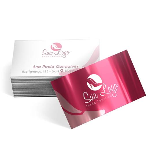 CARTÕES DE VISITA / PAPÉIS ESPECIAIS METALIZADO FRENTE COM TINTA BRANCA 250G/SEM VERNIZ em São José do Rio Preto, SP por Public Gráfica e Brindes