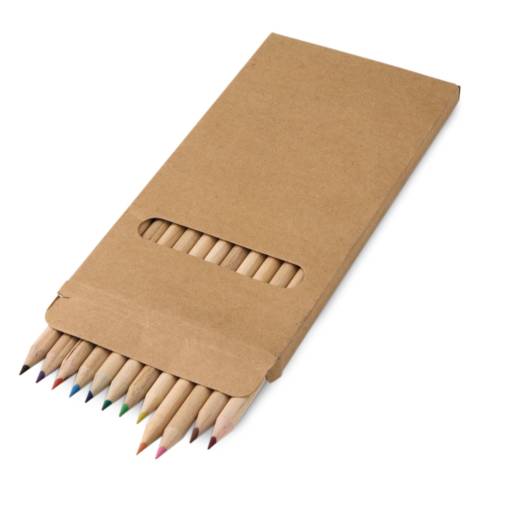 Caixa de cartão com 12 lápis de cor 51746 CROCO. em São José do Rio Preto, SP por Public Gráfica e Brindes