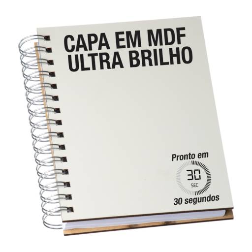 14611 Agenda Permanente Wire-o MDF Sublimática em São José do Rio Preto, SP por Public Gráfica e Brindes