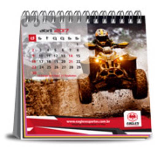 CALENDÁRIO DE MESA WIRE O COM 12 PAGINAS em São José do Rio Preto, SP por Public Gráfica e Brindes