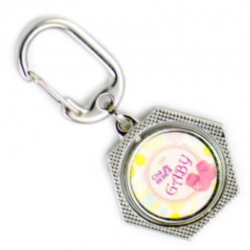 Chav. Medalha ou Pingente COD 568 - Giratório Sextavado em São José do Rio Preto, SP por Public Gráfica e Brindes