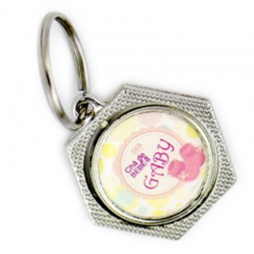 Chav. Medalha ou Pingente COD 568 - Giratório Sextavado em São José do Rio Preto, SP por Public Gráfica e Brindes