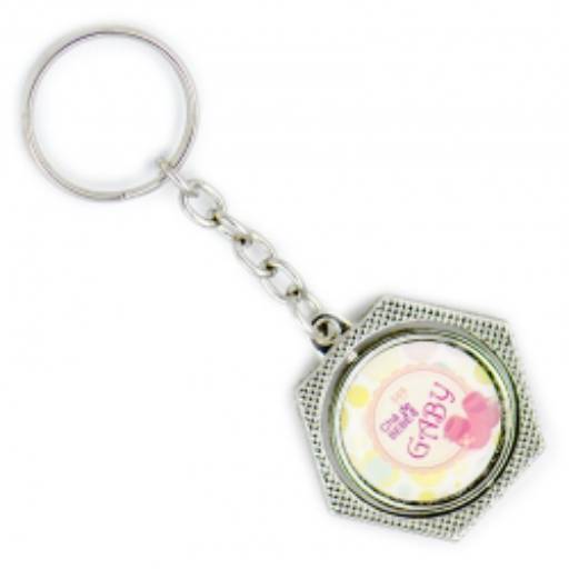 Chav. Medalha ou Pingente COD 568 - Giratório Sextavado em São José do Rio Preto, SP por Public Gráfica e Brindes