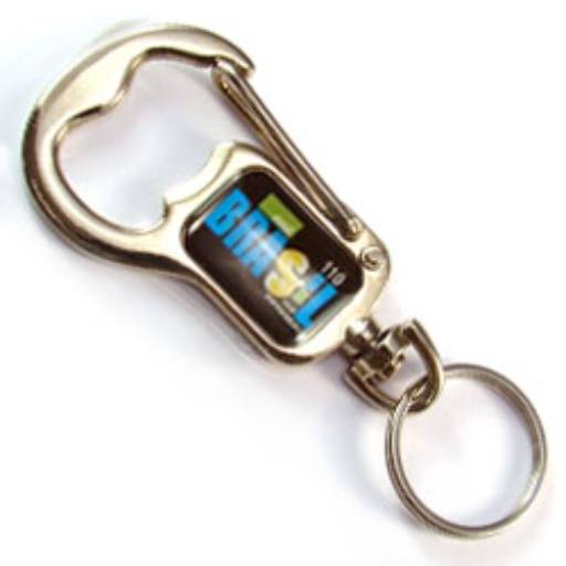 Chaveiros Mosquetões COD 110 - Abridor de Garrafa - resina 2 lados em São José do Rio Preto, SP por Public Gráfica e Brindes