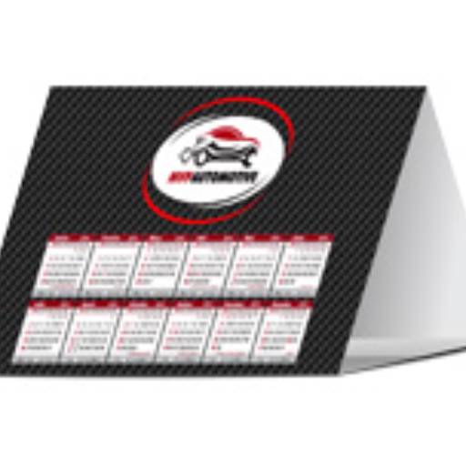 CALENDÁRIO DE MESA BÁSICO COUCHÊ 275G SEM VERNIZ - 4X0 em São José do Rio Preto, SP por Public Gráfica e Brindes