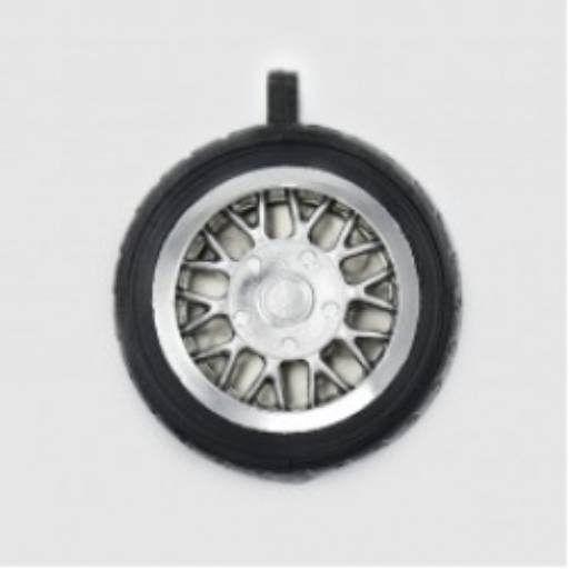 Chaveiros Plásticos 907 - Chaveiro Rodinha Cromada em São José do Rio Preto, SP por Public Gráfica e Brindes