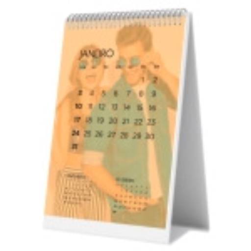 CALENDÁRIO DE MESA WIRE O VERTICAL COM 12 PÁGINAS em São José do Rio Preto, SP por Public Gráfica e Brindes