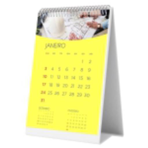 CALENDÁRIO DE MESA WIRE O VERTICAL COM 12 PÁGINAS em São José do Rio Preto, SP por Public Gráfica e Brindes