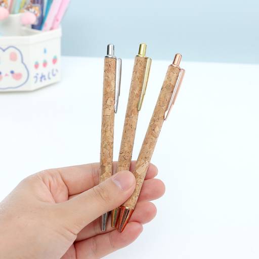 06039 Caneta de Metal e Cortiça em São José do Rio Preto, SP por Public Gráfica e Brindes