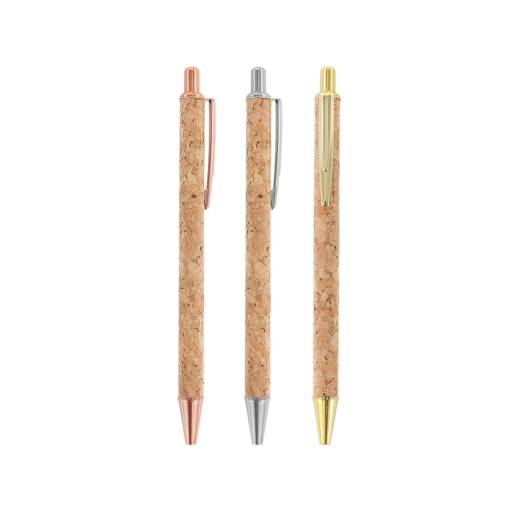 06039 Caneta de Metal e Cortiça em São José do Rio Preto, SP por Public Gráfica e Brindes