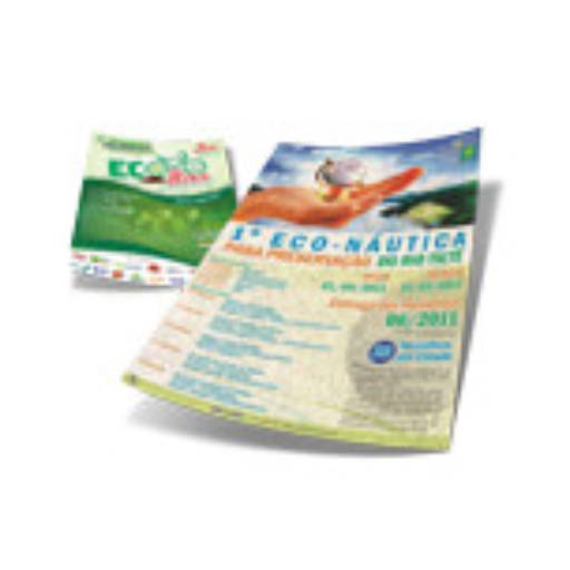 PANFLETOS, FLYERS E FOLHETOS RECICLATO 90G em São José do Rio Preto, SP por Public Gráfica e Brindes