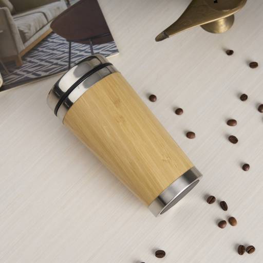 18644 Copo Bambu 500ml em São José do Rio Preto, SP por Public Gráfica e Brindes