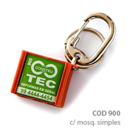Chaveiros Plásticos COD 900 - Tijol em São José do Rio Preto, SP por Public Gráfica e Brindes