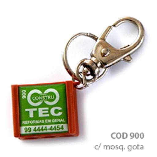 Chaveiros Plásticos COD 900 - Tijol em São José do Rio Preto, SP por Public Gráfica e Brindes