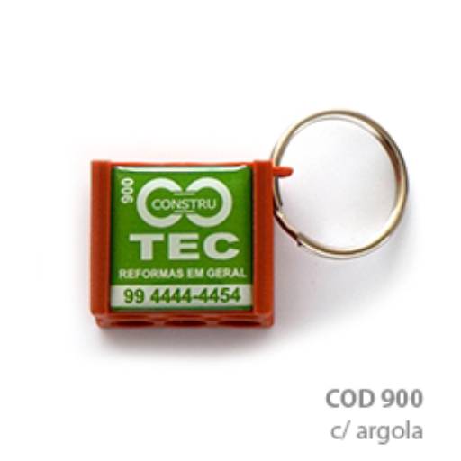 Chaveiros Plásticos COD 900 - Tijol em São José do Rio Preto, SP por Public Gráfica e Brindes