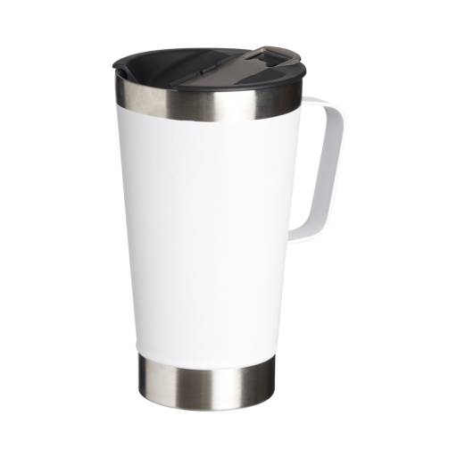 04082 Caneca Térmica Inox com Abridor 500ml em São José do Rio Preto, SP por Public Gráfica e Brindes