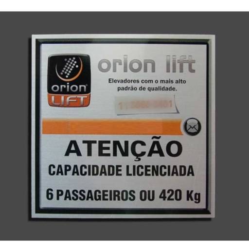 Etiquetas de Elevadores em São José do Rio Preto, SP por Public Gráfica e Brindes