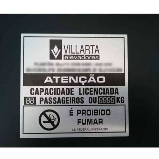 Etiquetas de Elevadores em São José do Rio Preto, SP por Public Gráfica e Brindes