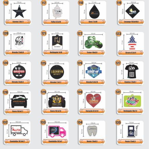 Aromatiza Car Personalizado - Múltiplo de 100 em São José do Rio Preto, SP por Public Gráfica e Brindes