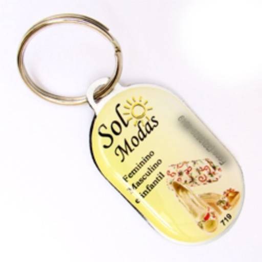 Chav. Chapinha Metálica COD 719 - Chapinha Oval em São José do Rio Preto, SP por Public Gráfica e Brindes