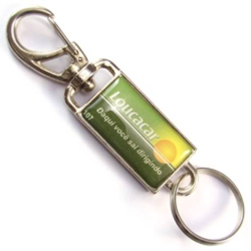 Chaveiros Mosquetões COD 107 - Giratório - resina 2 lados em São José do Rio Preto, SP por Public Gráfica e Brindes