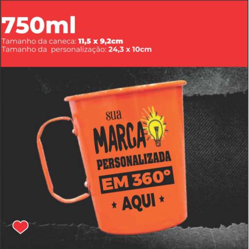 Canecas de alumínio em São José do Rio Preto, SP por Public Gráfica e Brindes