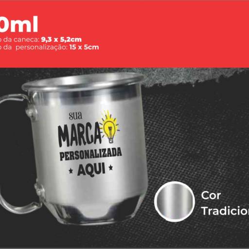 Canecas de alumínio em São José do Rio Preto, SP por Public Gráfica e Brindes