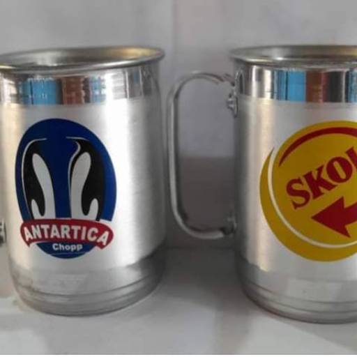 Caneca de alumínio personalizada  em São José do Rio Preto, SP por Public Gráfica e Brindes