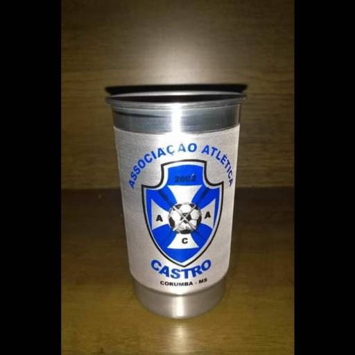 Caneca de alumínio personalizada  em São José do Rio Preto, SP por Public Gráfica e Brindes